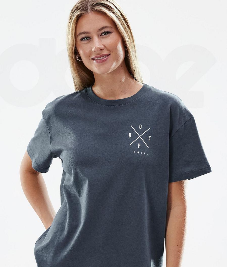 Camiseta Dope Standard W 2X-Up Mujer Azules | ESOR3775