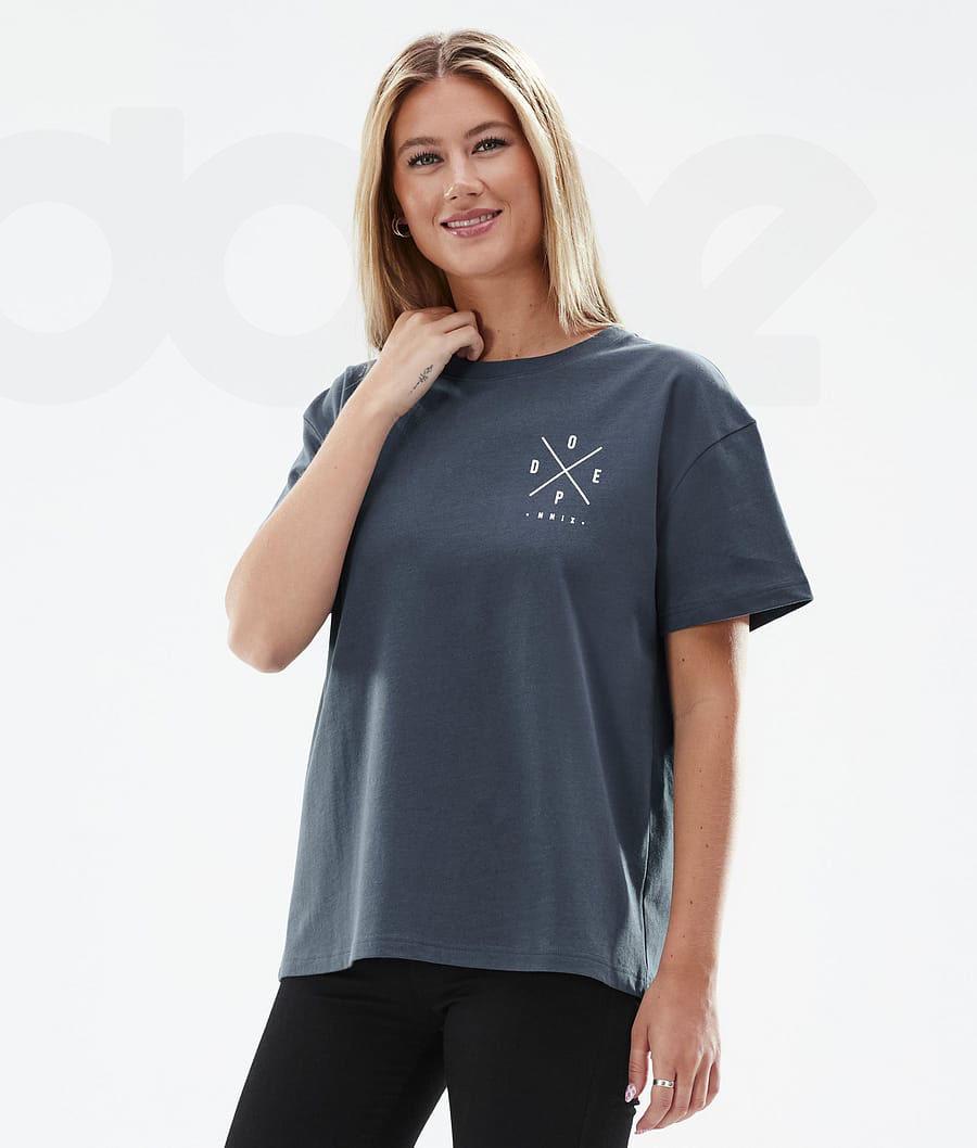 Camiseta Dope Standard W 2X-Up Mujer Azules | ESOR3775