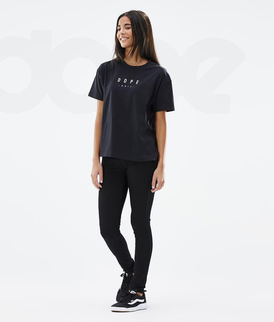 Camiseta Dope Standard W Peak Mujer Negras | ESIS3776