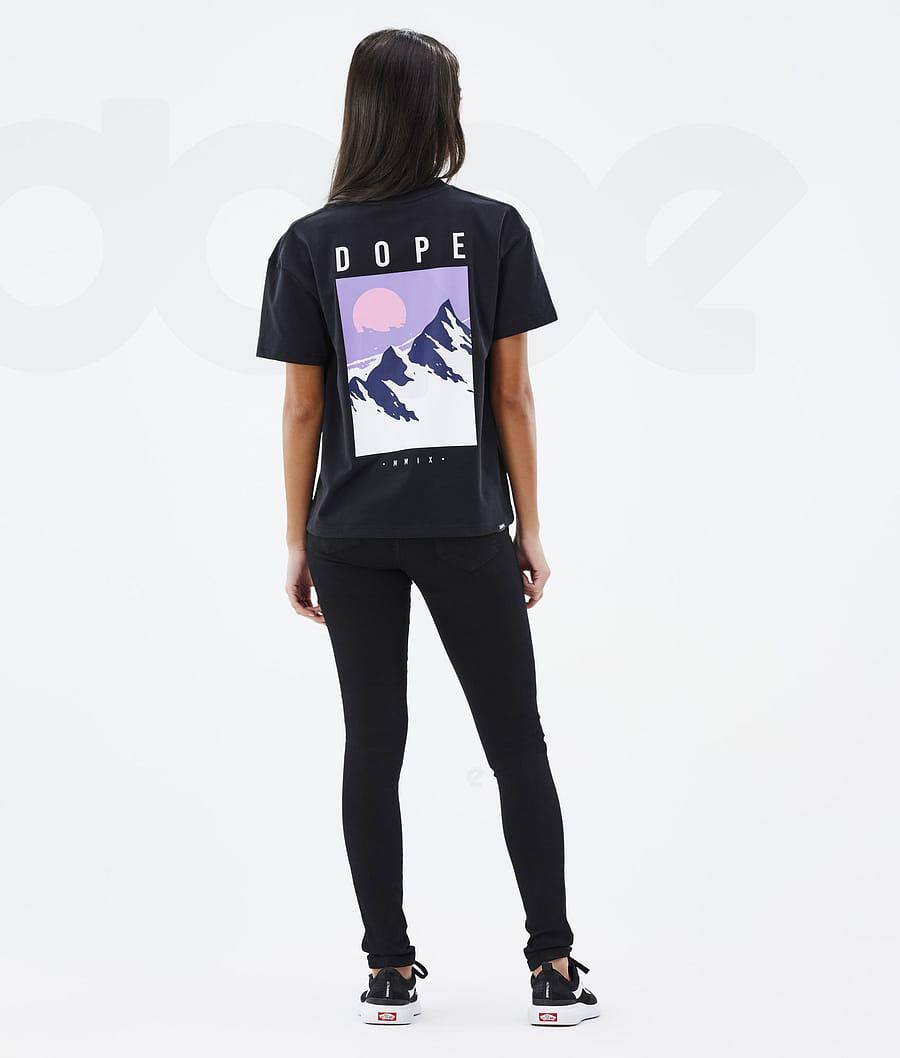 Camiseta Dope Standard W Peak Mujer Negras | ESIS3776