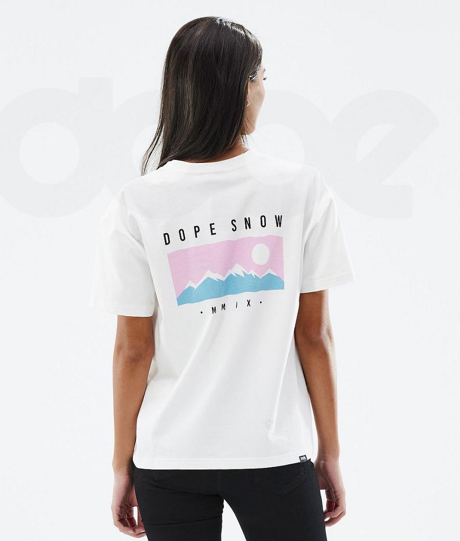 Camiseta Dope Standard W Range Mujer Blancas | ESWY3782