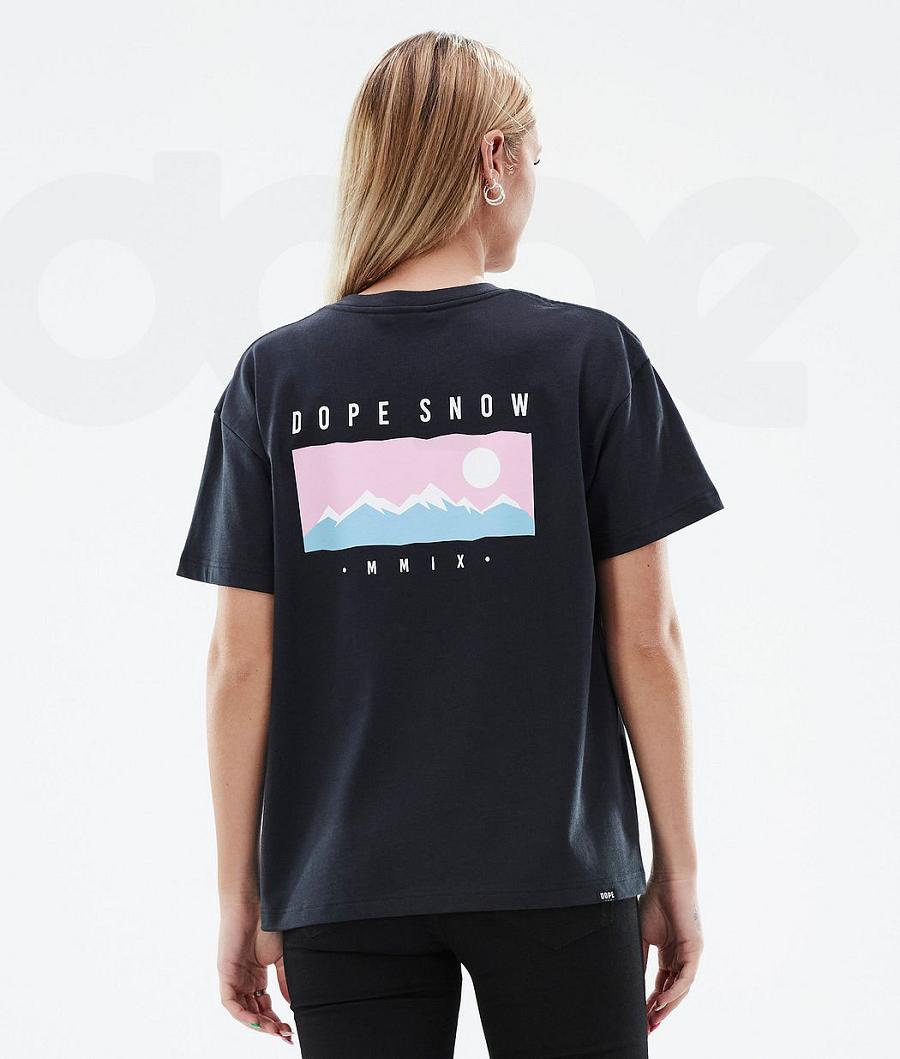 Camiseta Dope Standard W Range Mujer Negras | ESRW3780