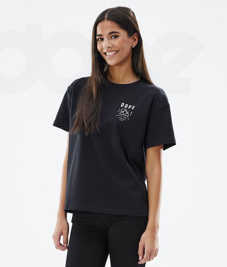 Camiseta Dope Standard W Summit Mujer Negras | ESMA3784