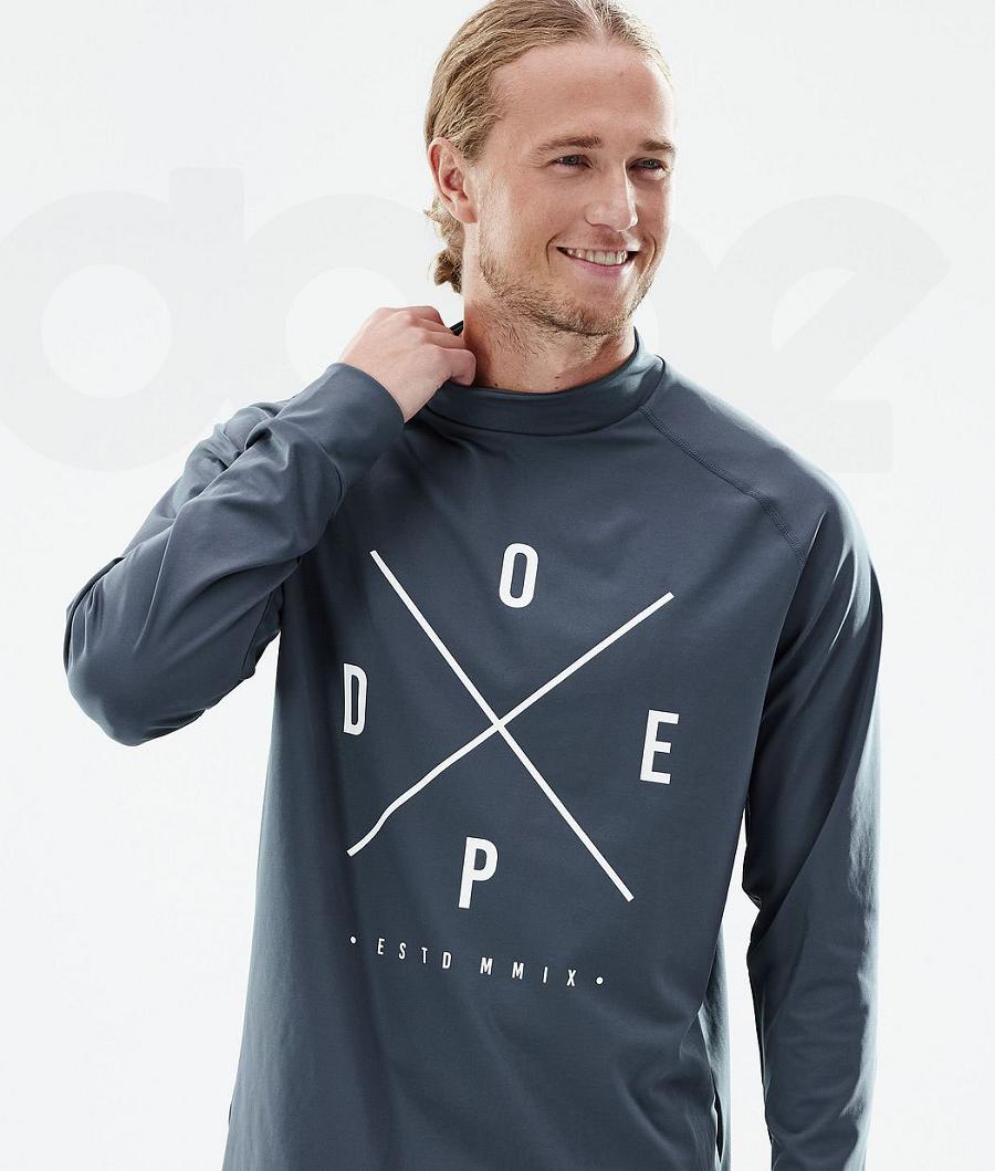 Camiseta Térmica Dope Snuggle 2X-Up Hombre Azules | ESWY3063