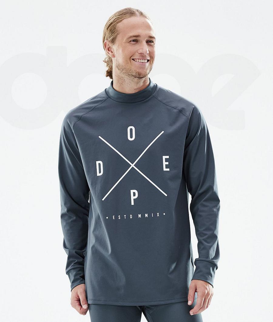 Camiseta Térmica Dope Snuggle 2X-Up Hombre Azules | ESWY3063