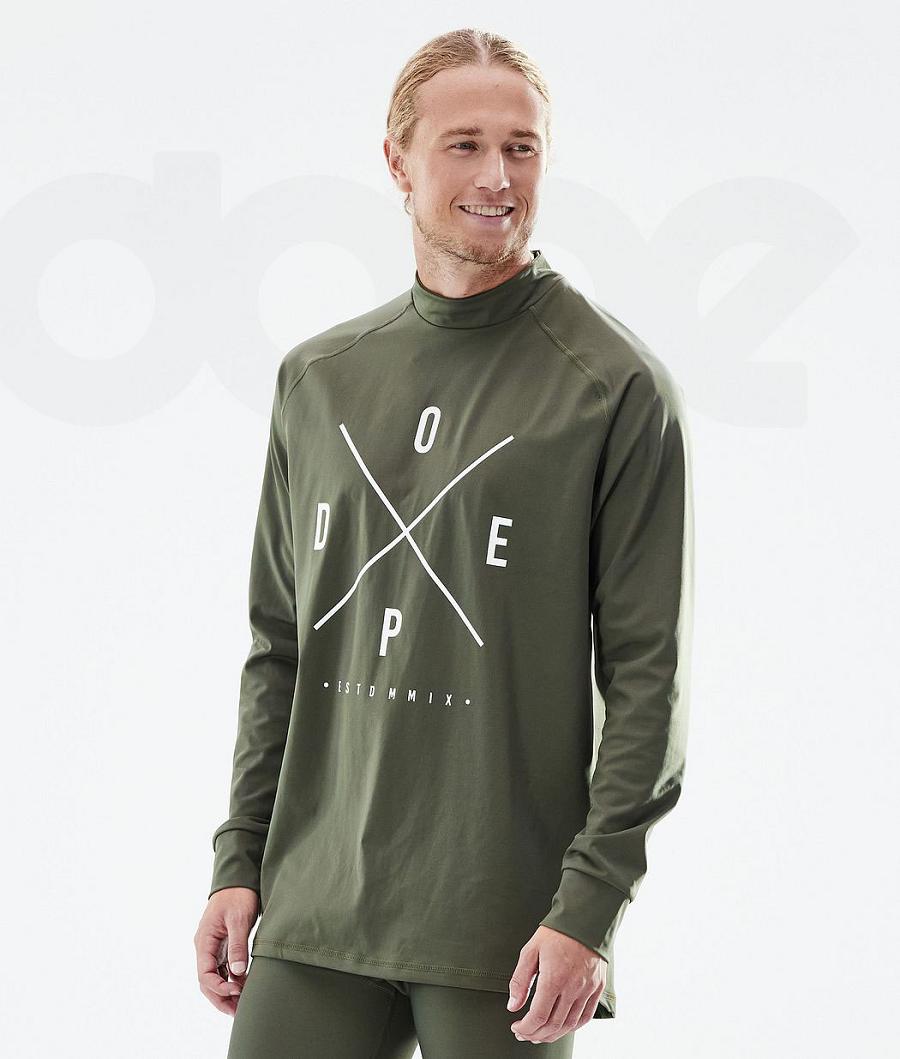 Camiseta Térmica Dope Snuggle 2X-Up Hombre Verde Oliva Verde | ESYU3059