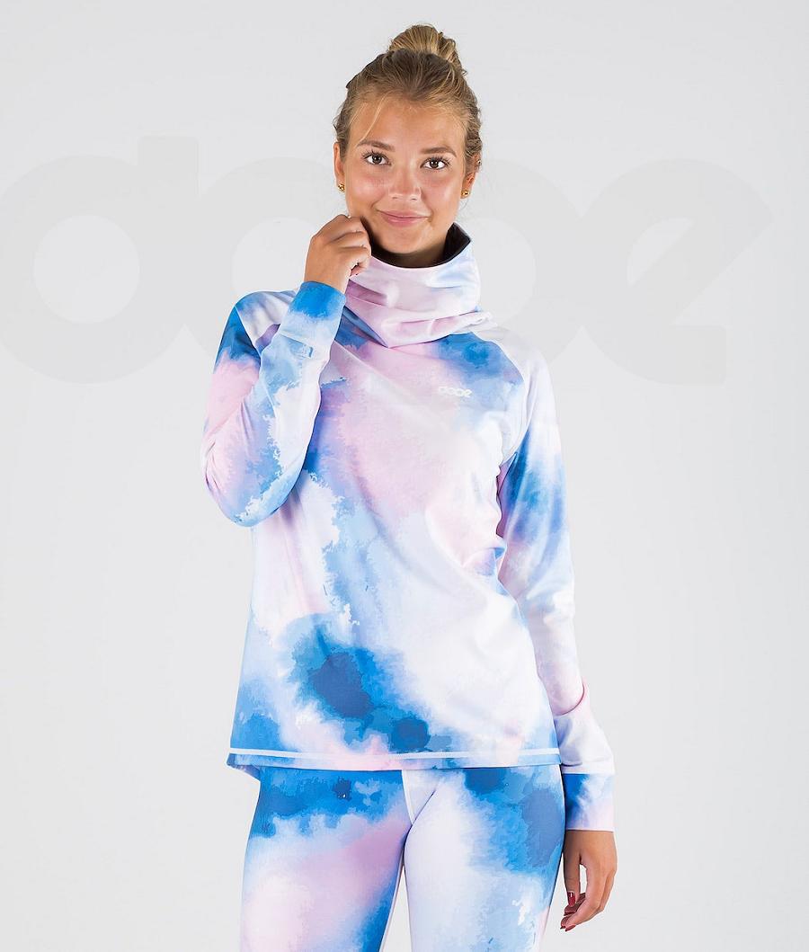 Camiseta Térmica Dope Snuggle W OG Mujer Azules Multicolor | ESPQ3903