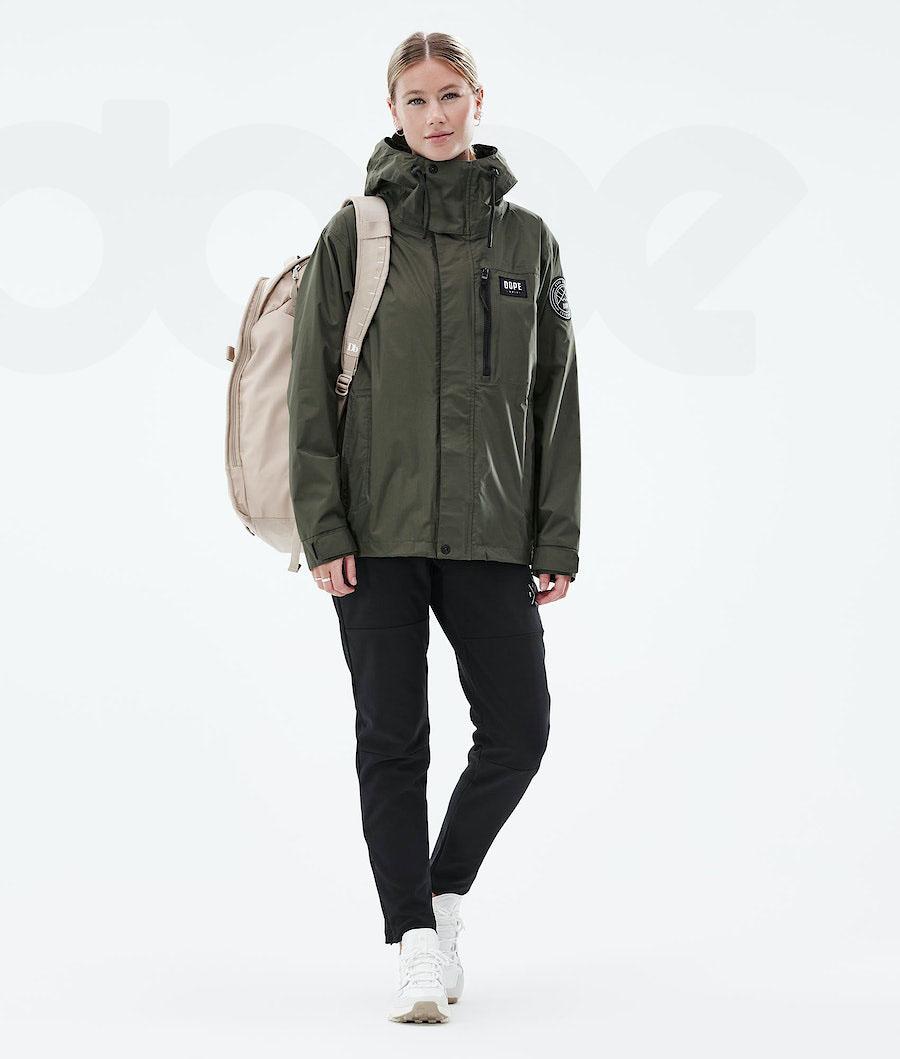 Chaquetas Al Aire Libre Dope Blizzard Light W Full Zip Mujer Verde Oliva Verde | ESIS3724