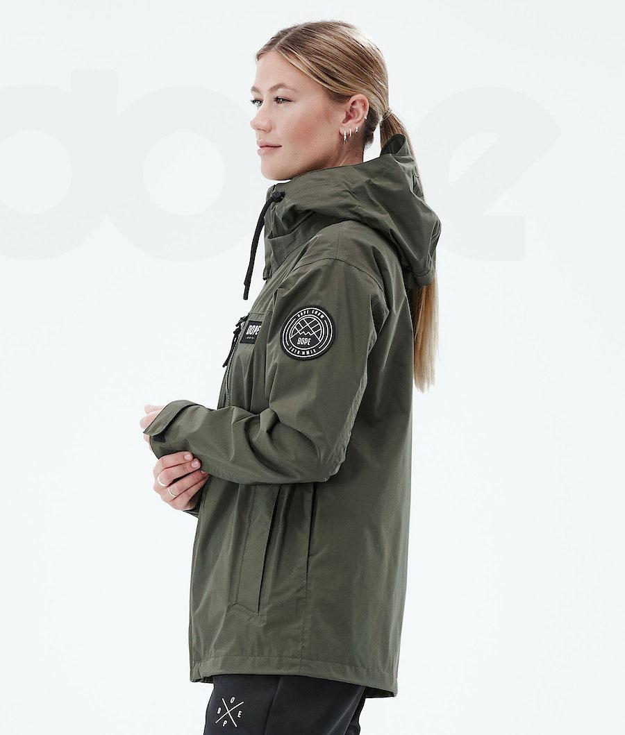 Chaquetas Al Aire Libre Dope Blizzard Light W Full Zip Mujer Verde Oliva Verde | ESIS3724