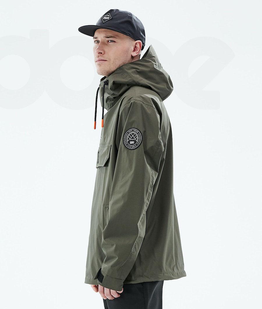 Chaquetas Al Aire Libre Dope Blizzard Light Hombre Verde Oliva Verde | ESKI2691