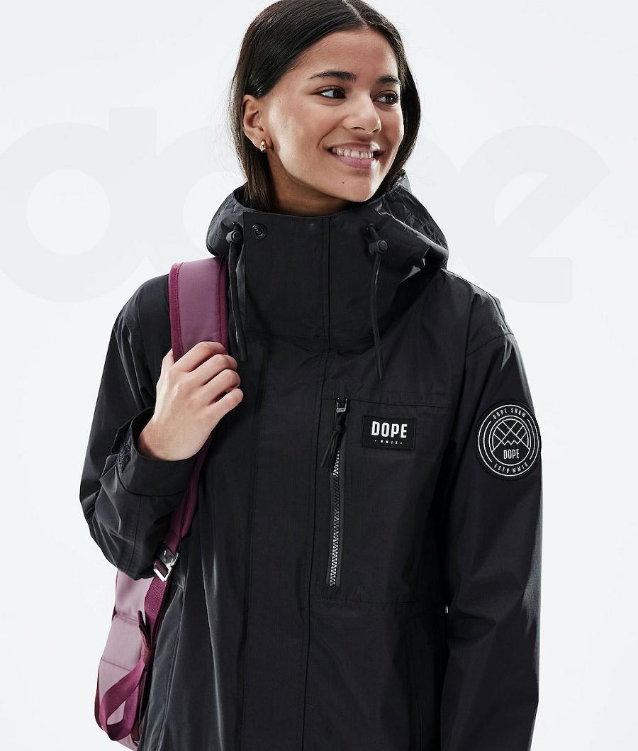 Chaquetas Al Aire Libre Dope Blizzard Light W Full Zip Mujer Negras | ESOR3723