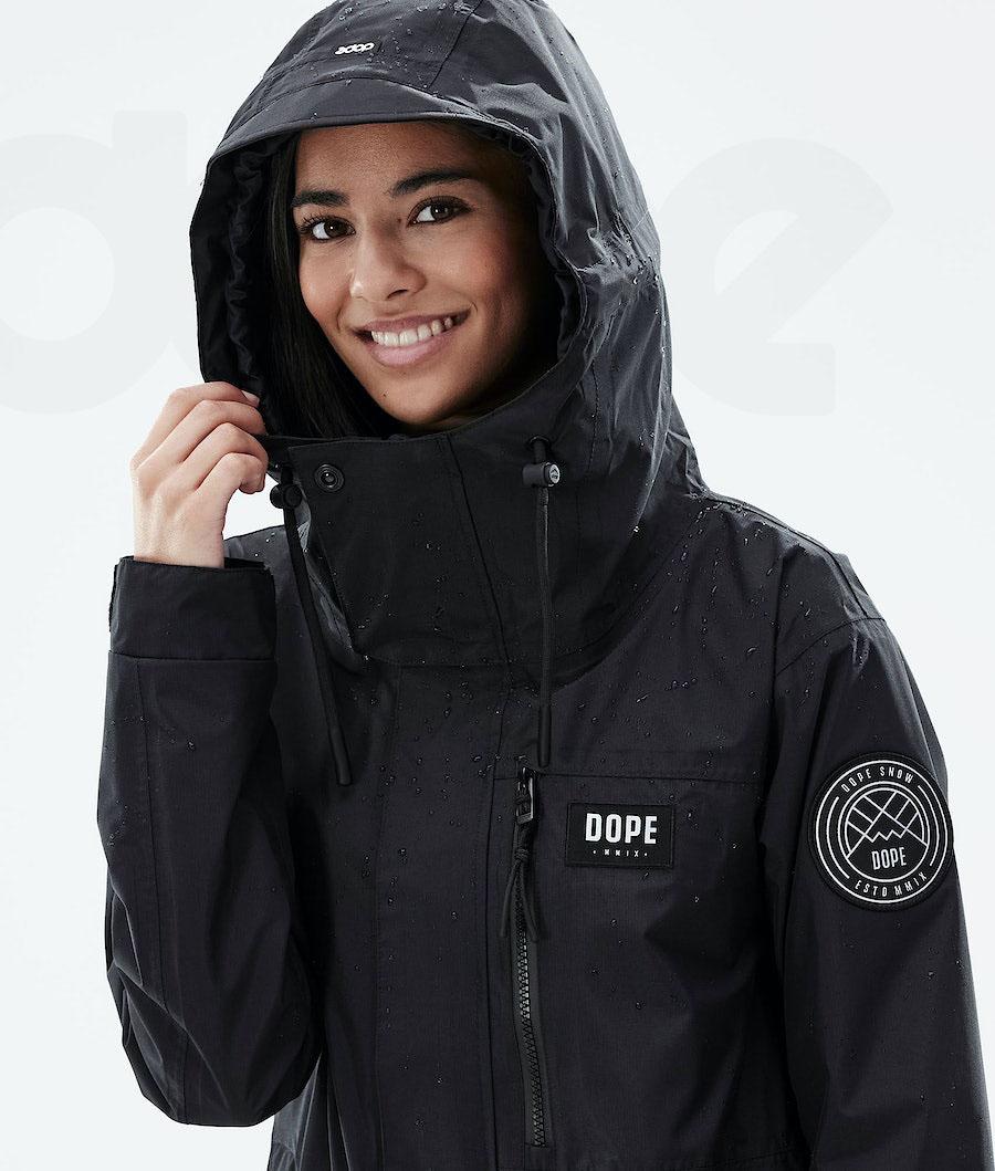 Chaquetas Al Aire Libre Dope Blizzard Light W Full Zip Mujer Negras | ESOR3723