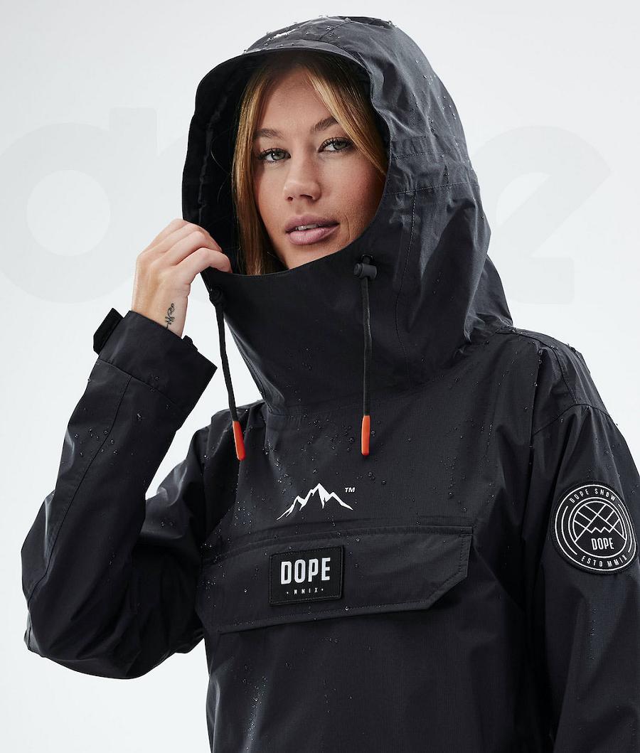 Chaquetas Al Aire Libre Dope Blizzard Light W Mujer Negras | ESSO3720