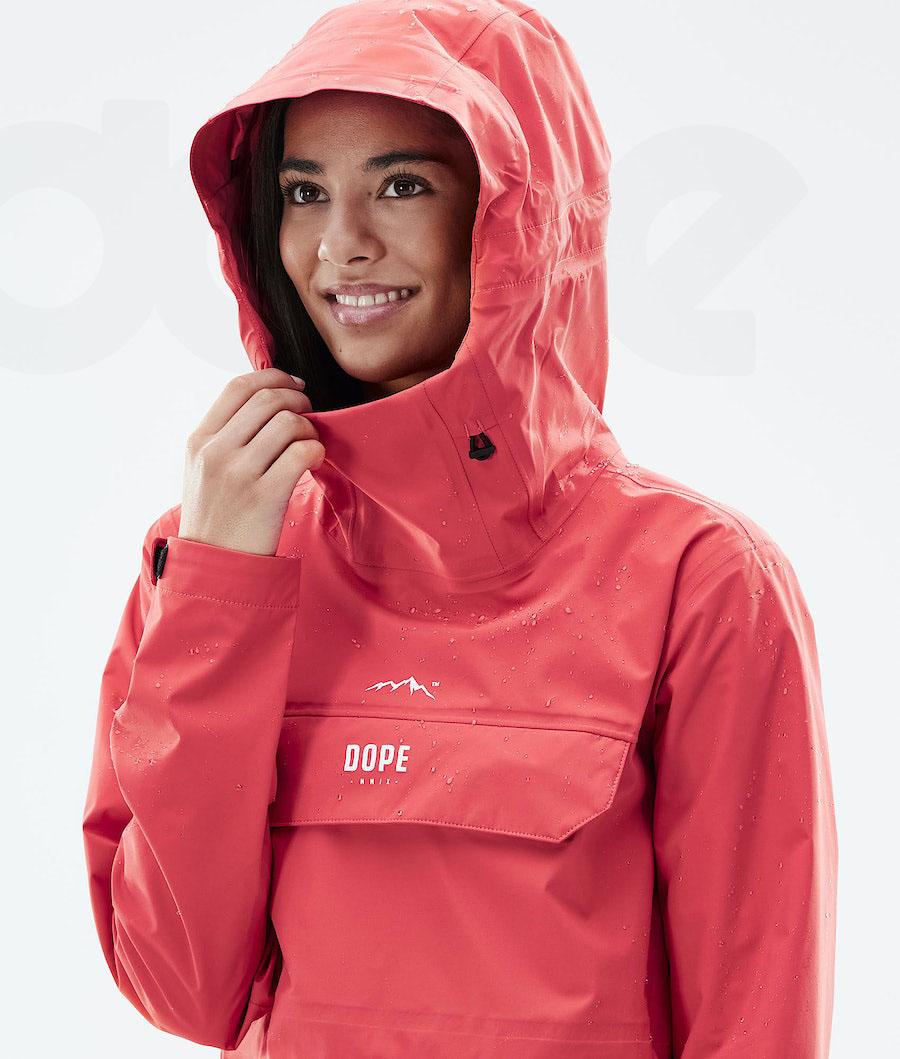 Chaquetas Al Aire Libre Dope Downpour W Mujer Rojas | ESYU3726