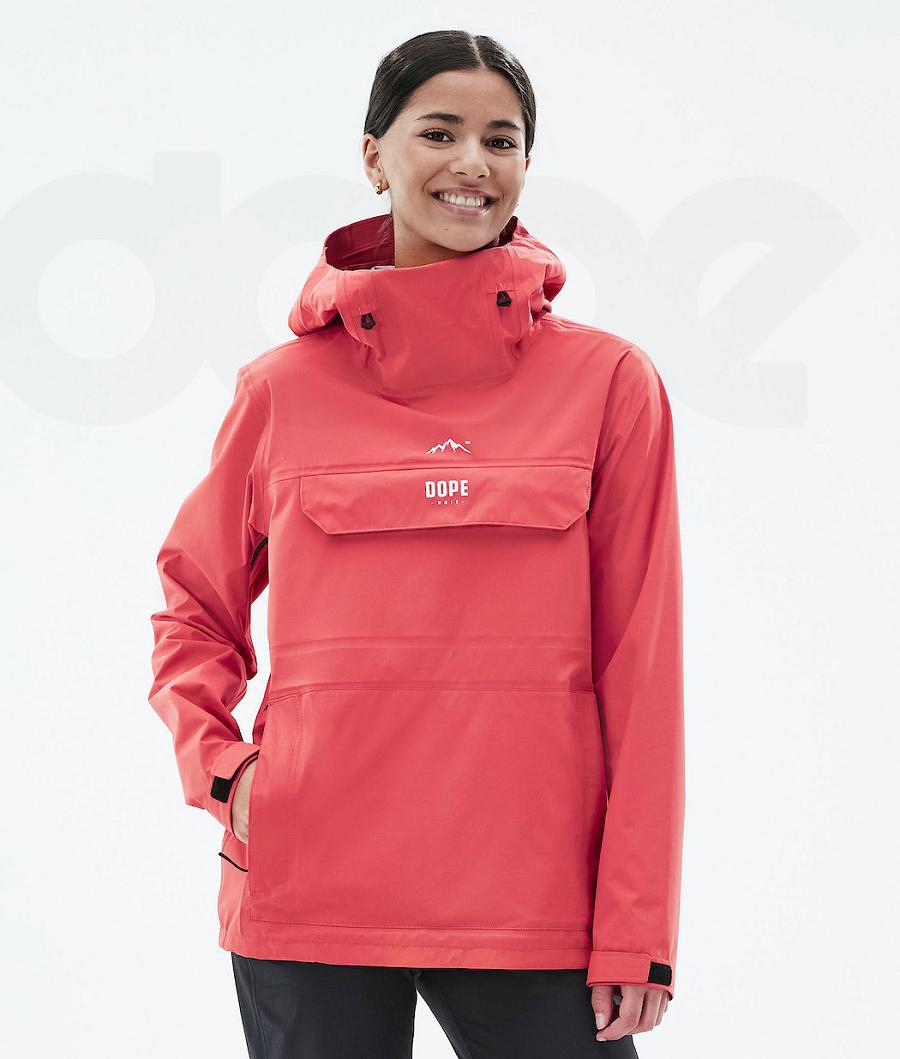 Chaquetas Al Aire Libre Dope Downpour W Mujer Rojas | ESYU3726