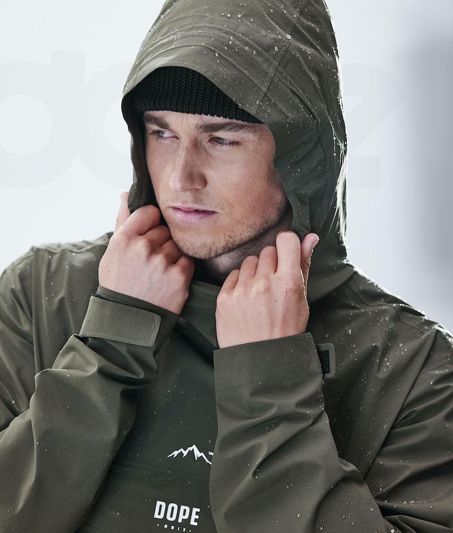 Chaquetas Al Aire Libre Dope Drizzard Hombre Verde Oliva Verde | ESDN2697