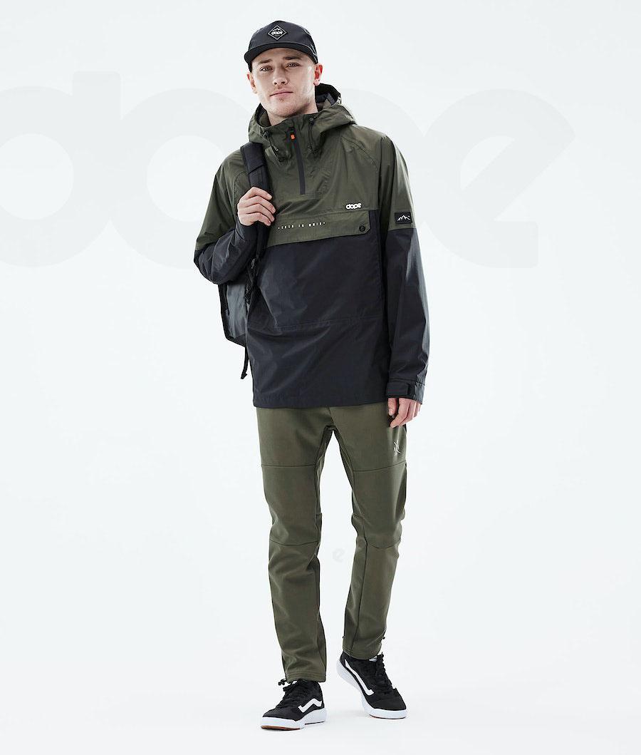 Chaquetas Al Aire Libre Dope Hiker Light Hombre Verde Oliva Negras | ESPQ2700