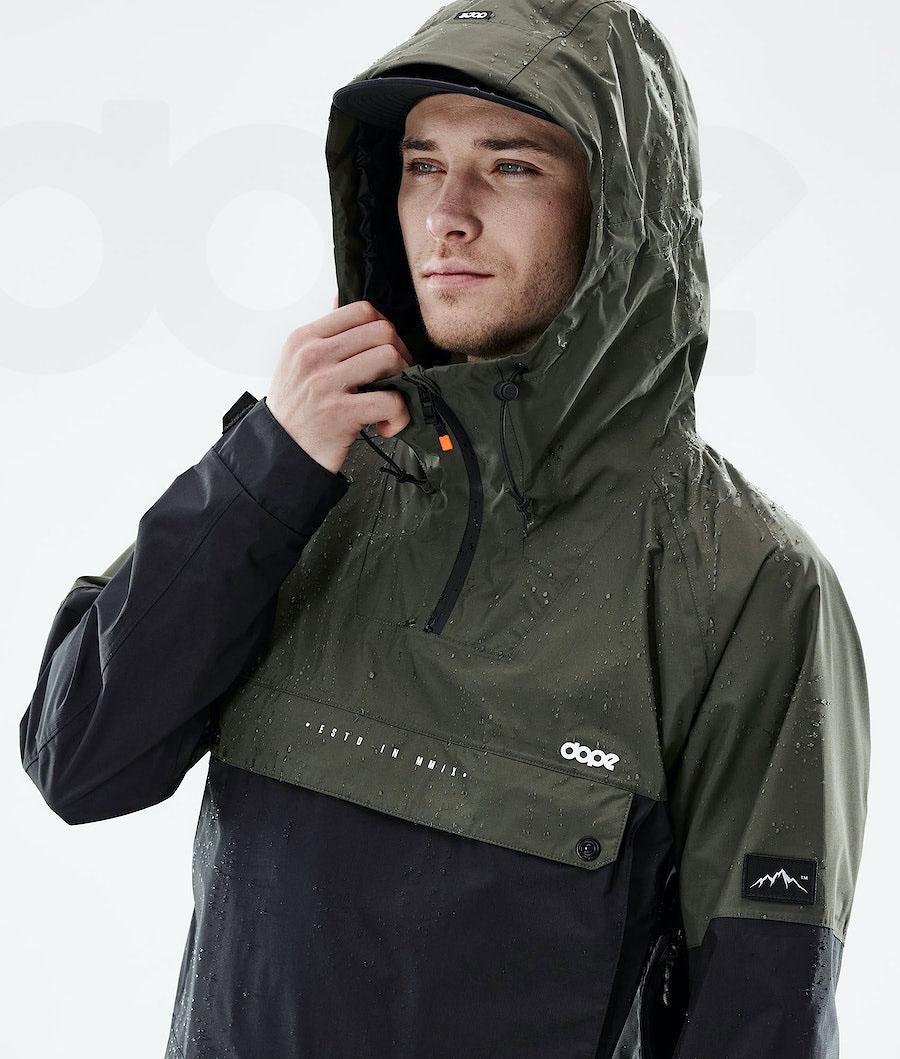 Chaquetas Al Aire Libre Dope Hiker Light Hombre Verde Oliva Negras | ESPQ2700