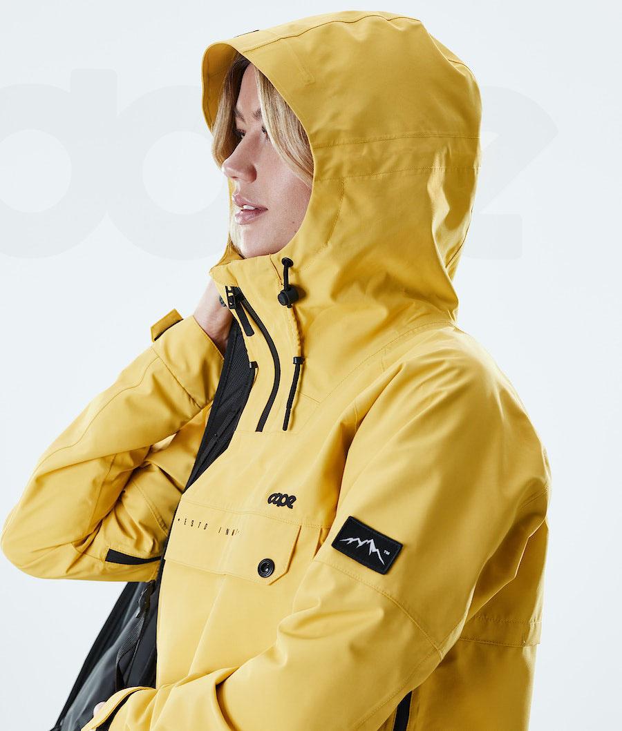 Chaquetas Al Aire Libre Dope Hiker W Mujer Amarillo | ESSO3738