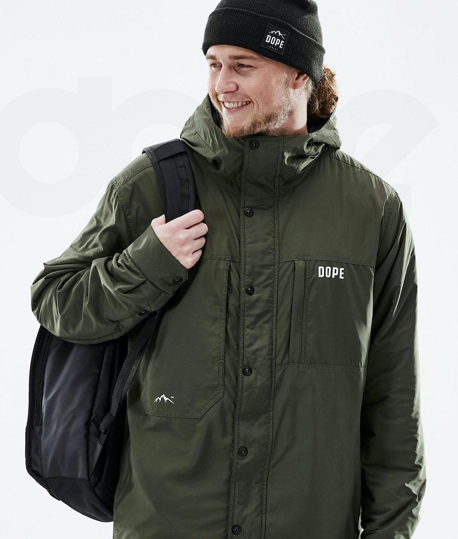 Chaquetas Al Aire Libre Dope Insulated Hombre Verde Oliva Verde | ESUT2703