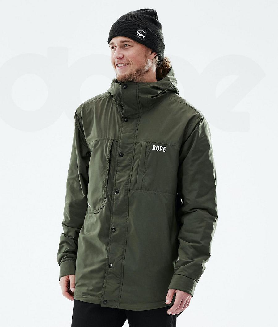 Chaquetas Al Aire Libre Dope Insulated Hombre Verde Oliva Verde | ESUT2703