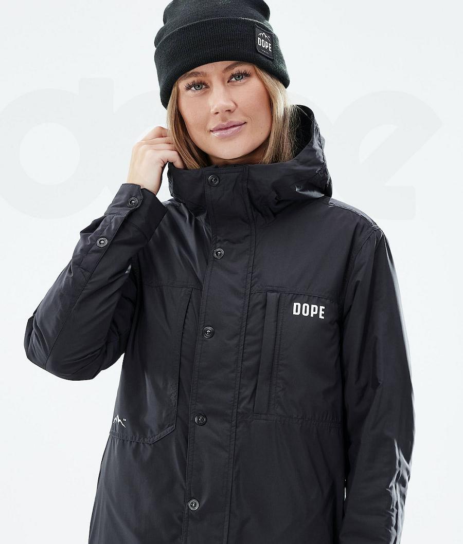 Chaquetas Al Aire Libre Dope Insulated W Mujer Negras | ESGL3742