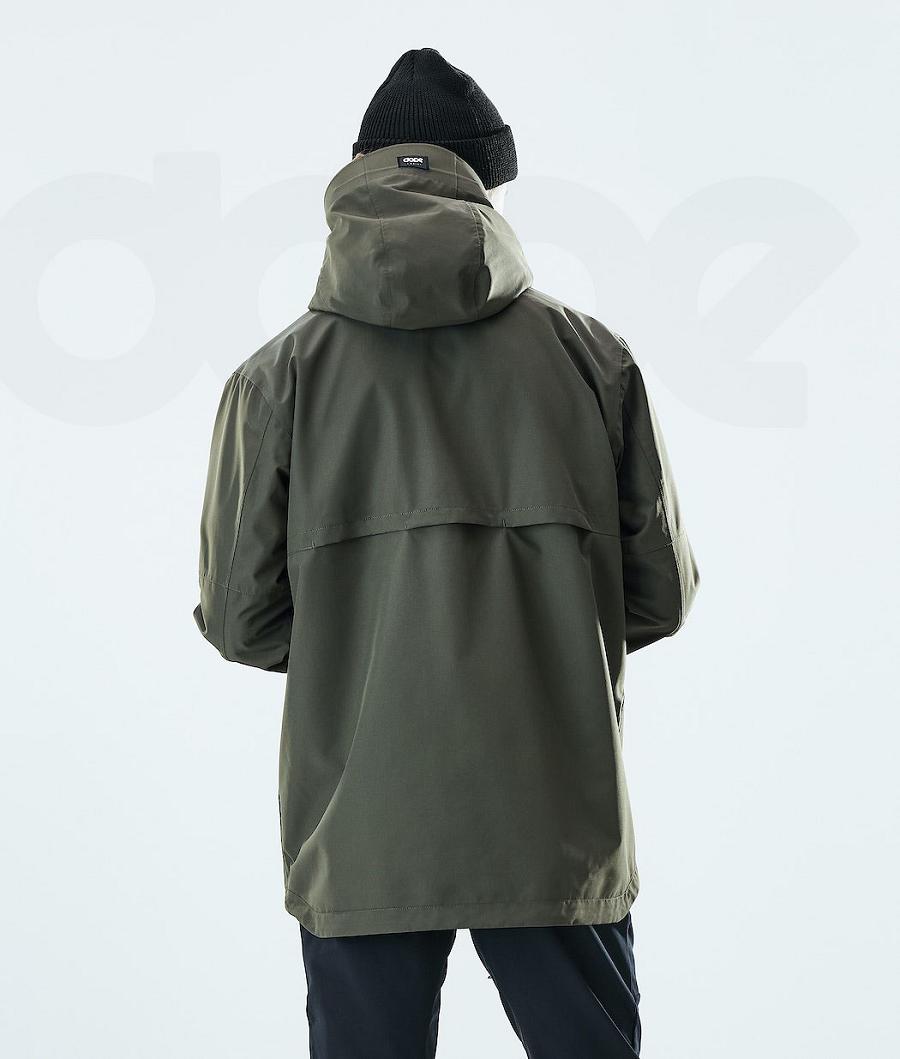 Chaquetas Al Aire Libre Dope Trekker Hombre Verde Oliva Verde | ESGL2713