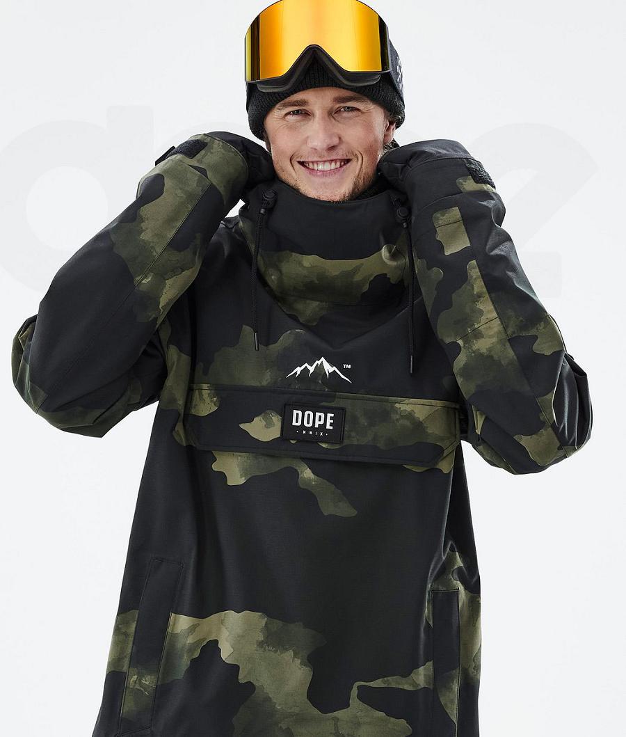 Chaquetas De Esquí Dope Blizzard Hombre Verde Camuflaje | ESJJ2905