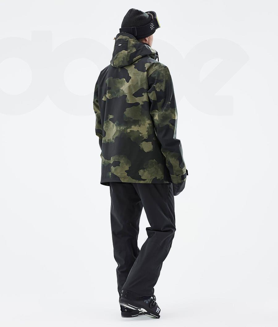 Chaquetas De Esquí Dope Blizzard Hombre Verde Camuflaje | ESJJ2905