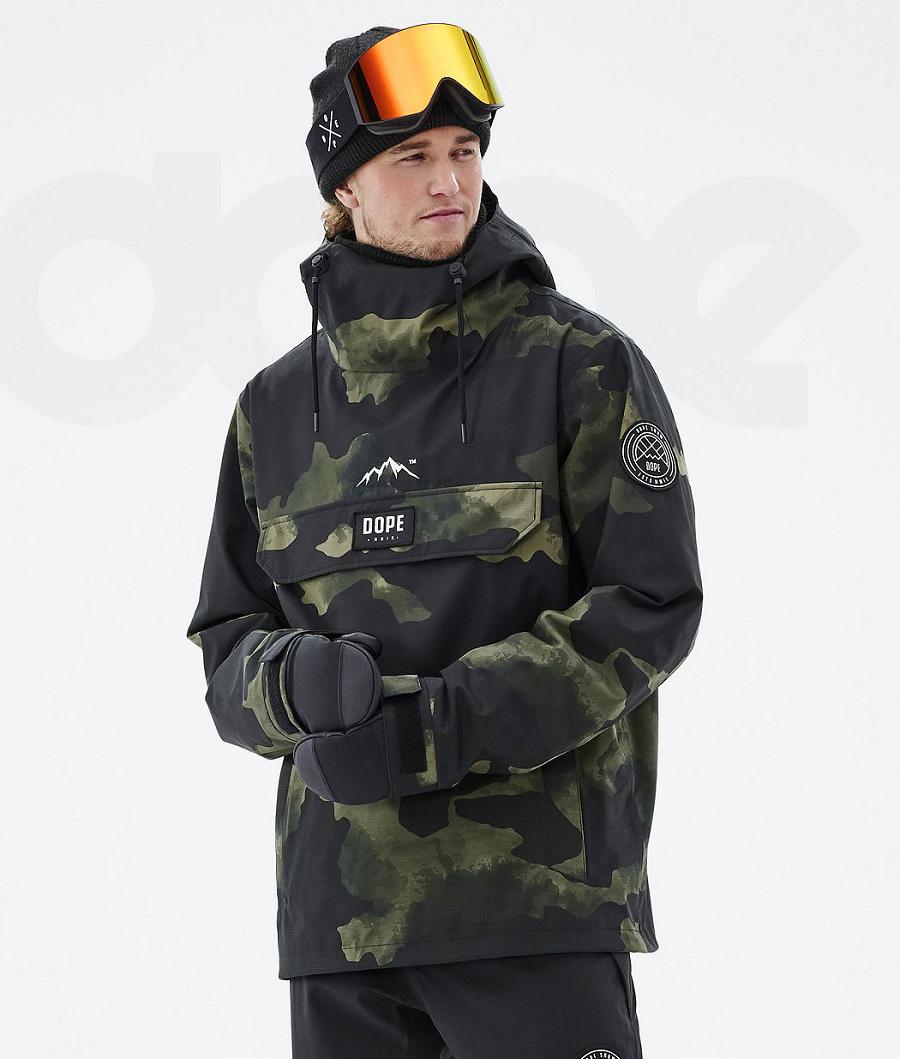 Chaquetas De Esquí Dope Blizzard Hombre Verde Camuflaje | ESJJ2905