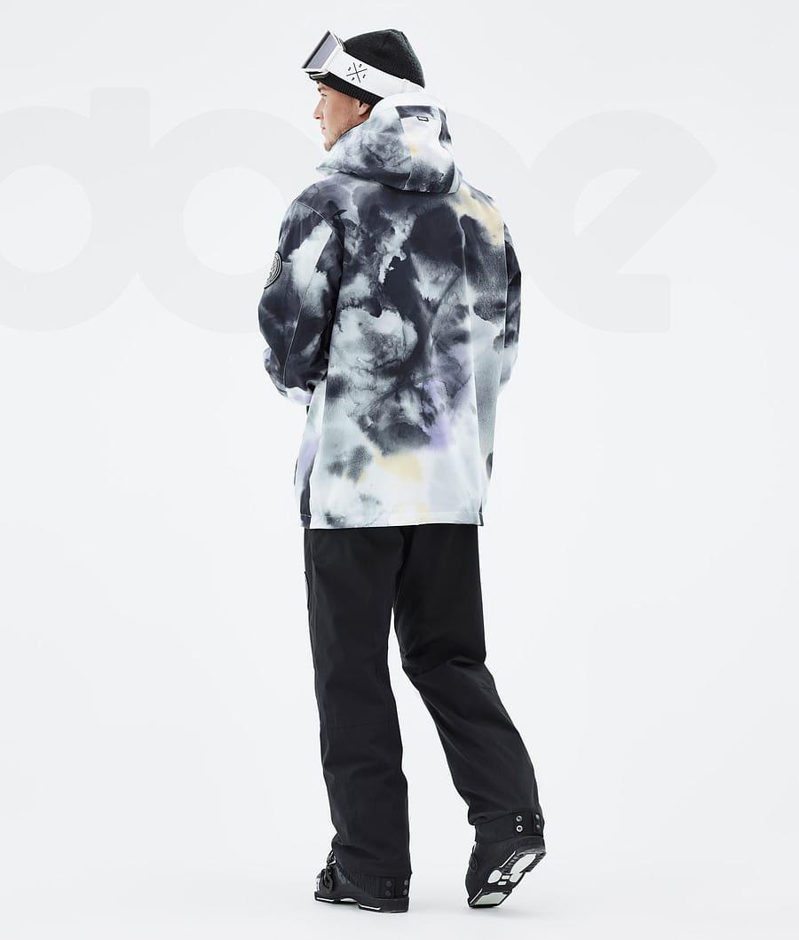 Chaquetas De Esquí Dope Blizzard Tiedye Hombre Negras Moradas | ESRW2919