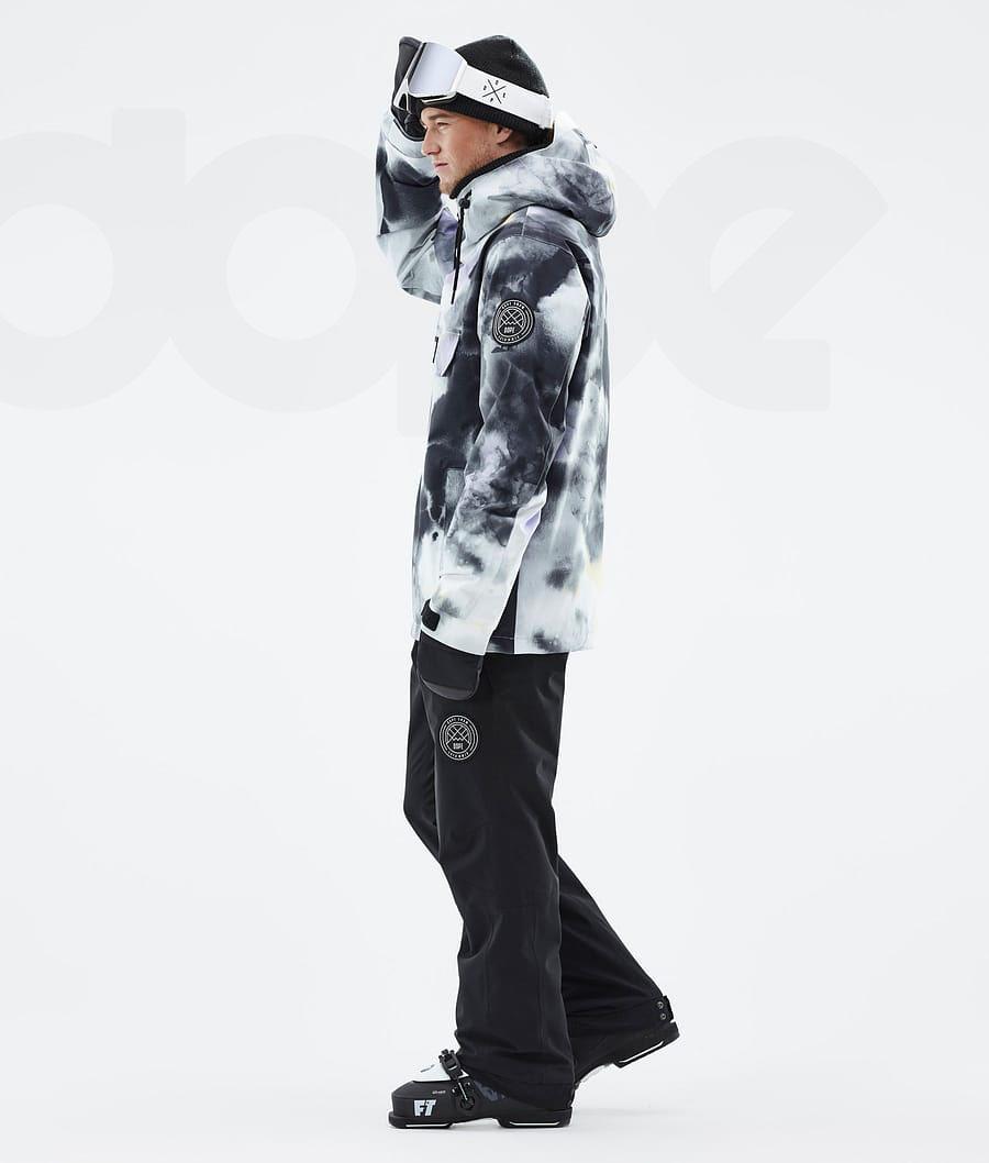 Chaquetas De Esquí Dope Blizzard Tiedye Hombre Negras Moradas | ESRW2919