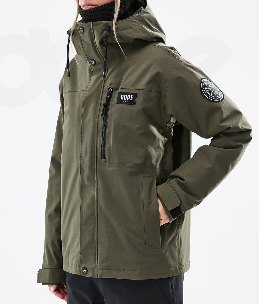 Chaquetas De Esquí Dope Blizzard W Full Zip Mujer Verde Oliva Verde | ESAP3635