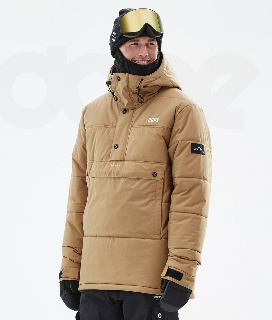 Chaquetas De Esquí Dope Puffer Hombre Doradas | ESQZ2940