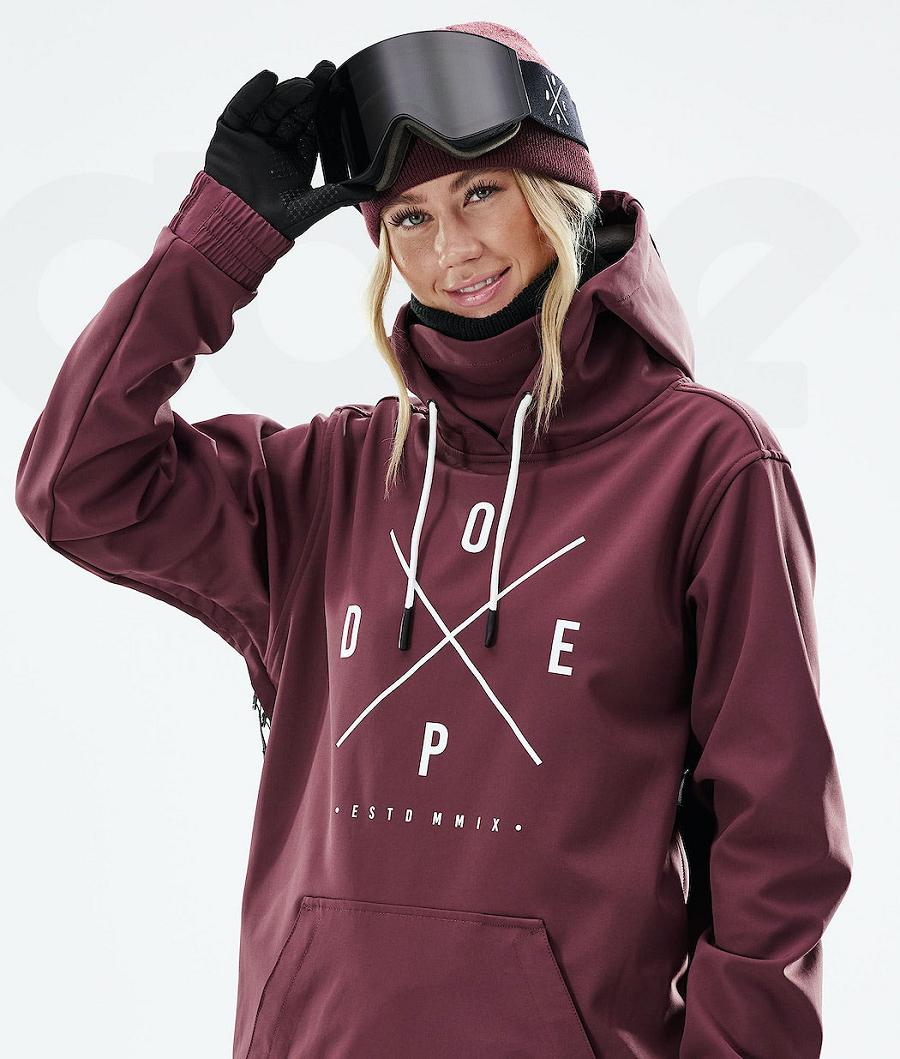 Chaquetas De Esquí Dope Yeti 2021 2X-Up Mujer Burdeos | ESAP3694