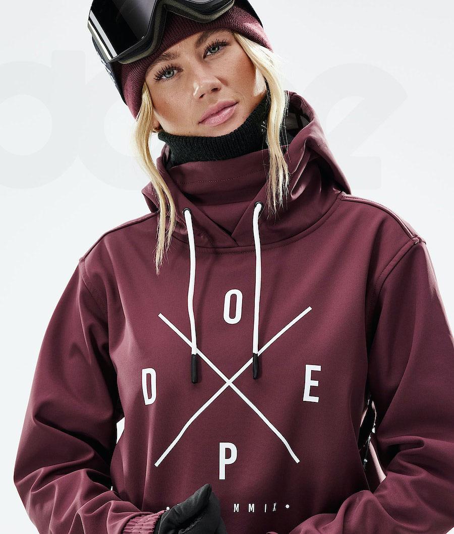 Chaquetas De Esquí Dope Yeti 2021 2X-Up Mujer Burdeos | ESAP3694