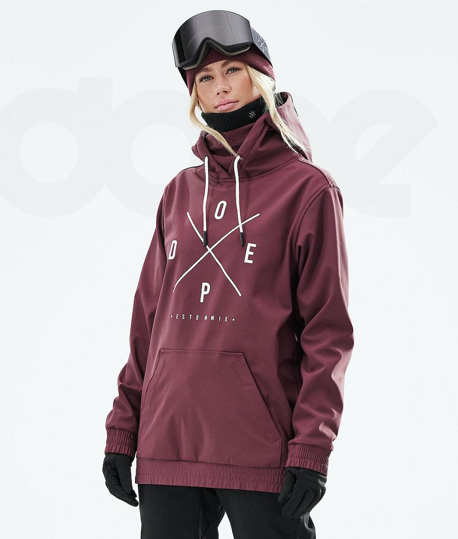 Chaquetas De Esquí Dope Yeti 2021 2X-Up Mujer Burdeos | ESAP3694