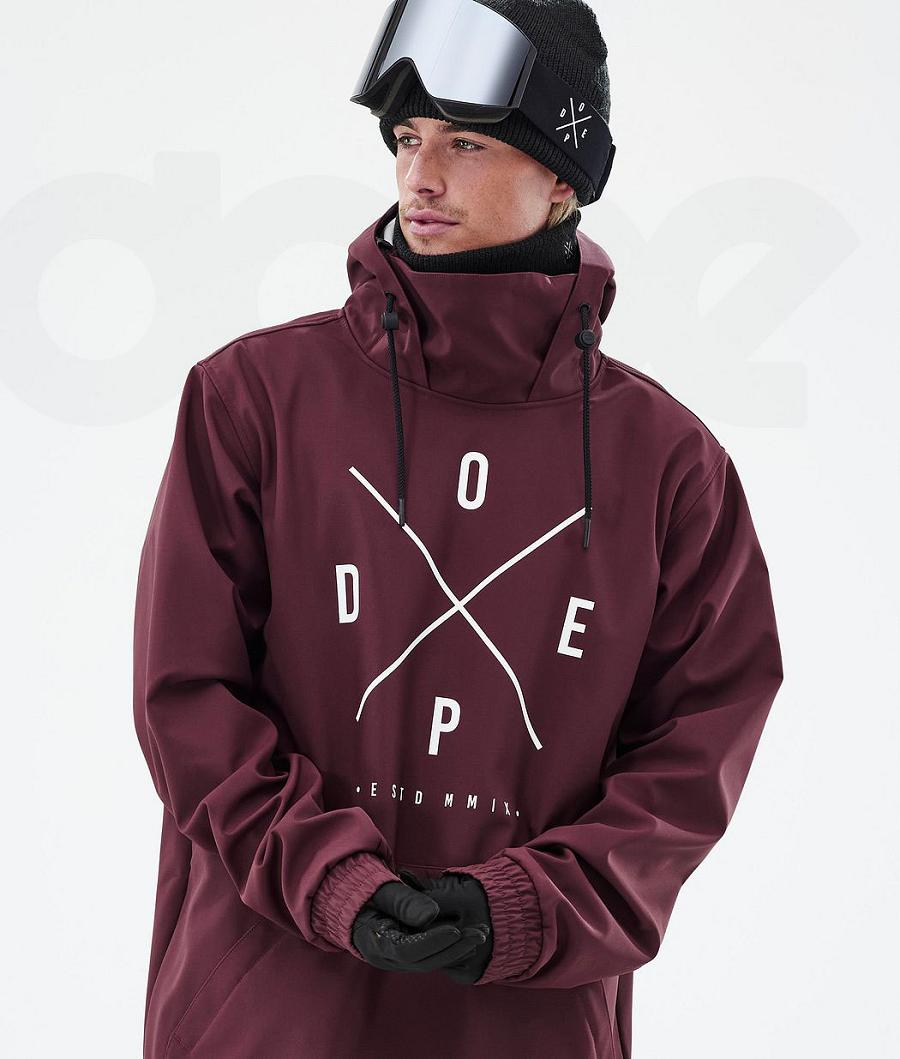 Chaquetas De Esquí Dope Yeti 2X-Up Hombre Burdeos | ESEX2964