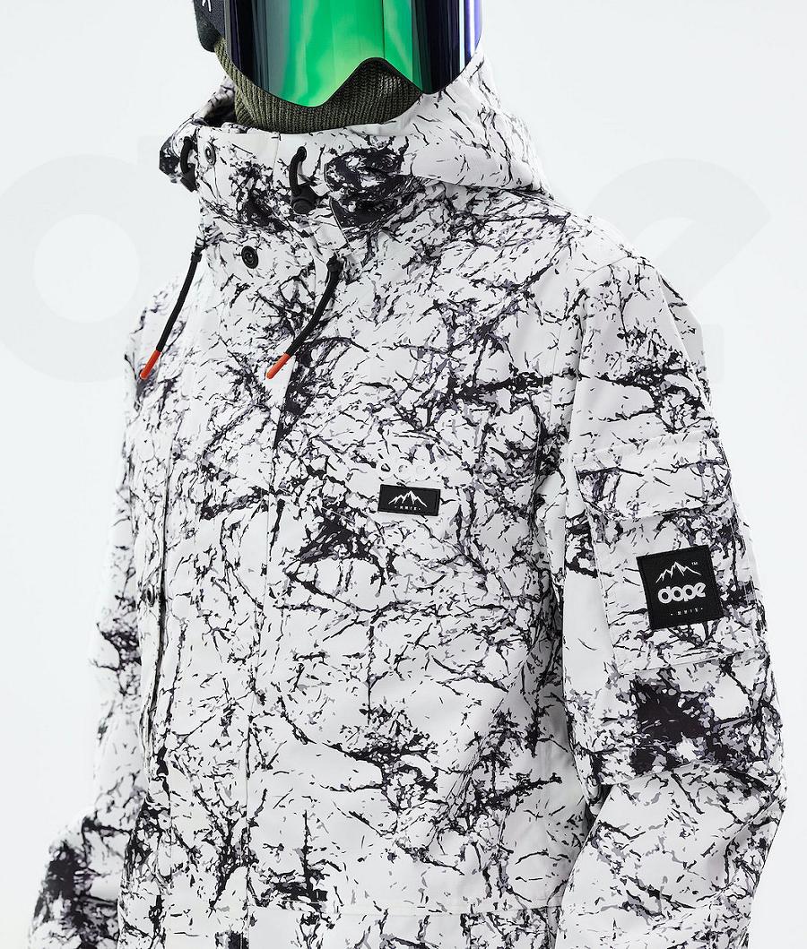 Chaquetas Snowboard Dope Adept 2021 Hombre Blancas Negras | ESWY2726