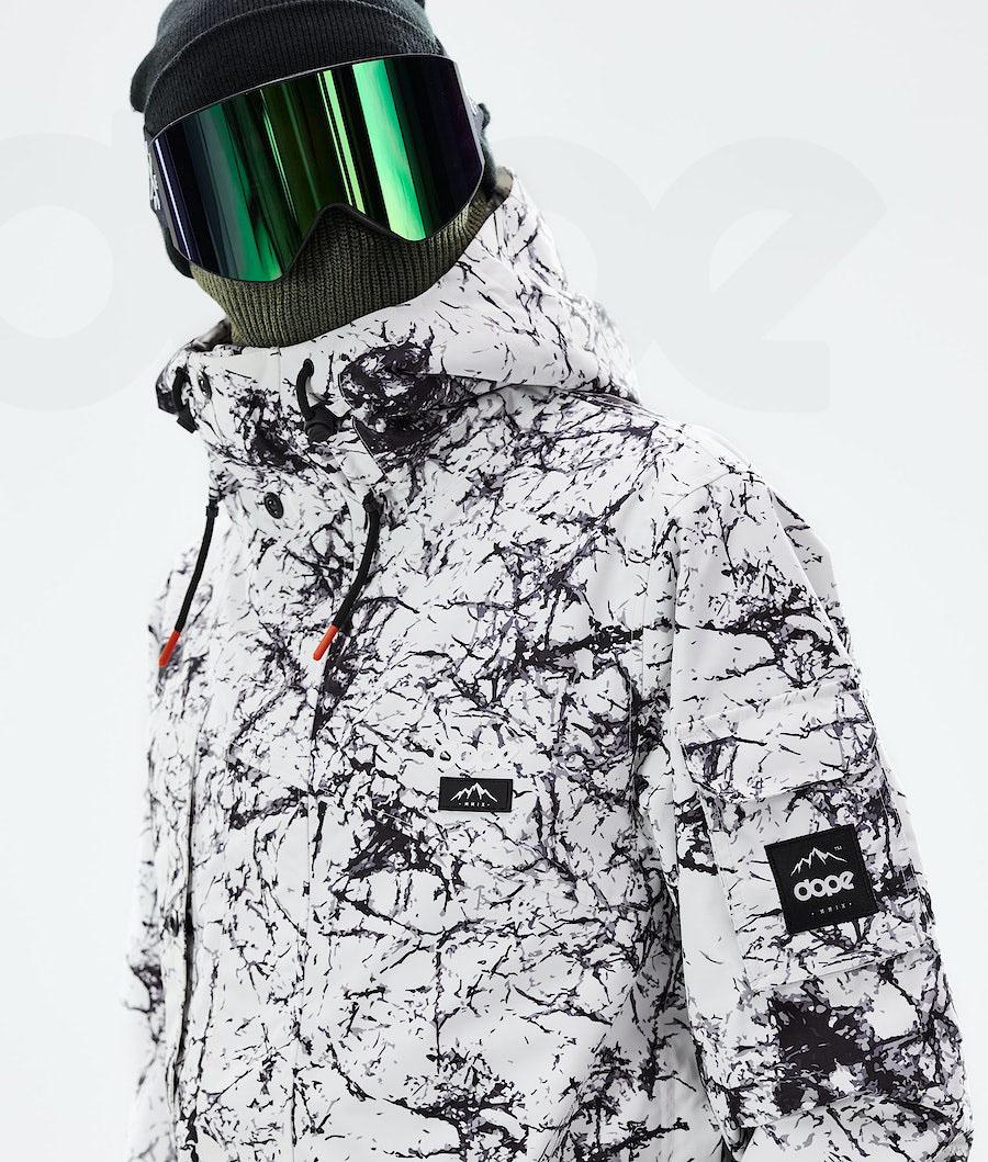 Chaquetas Snowboard Dope Adept 2021 Hombre Blancas Negras | ESWY2726