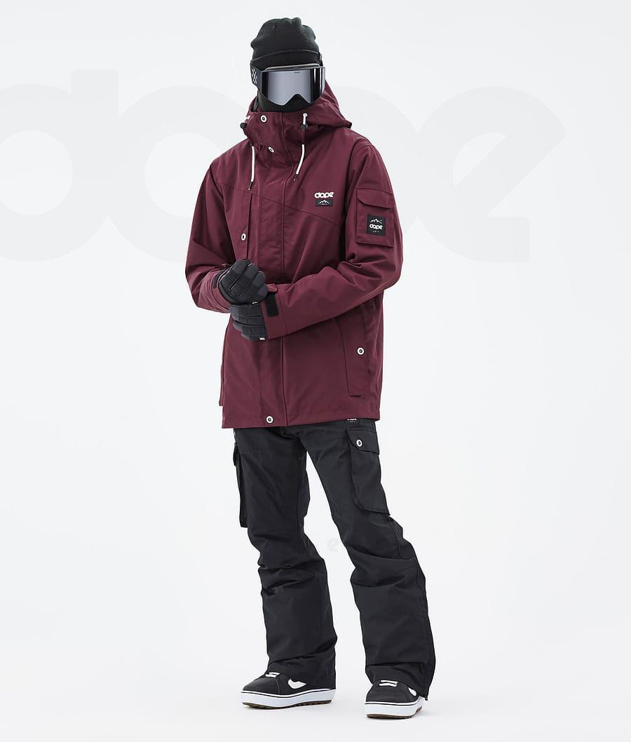 Chaquetas Snowboard Dope Adept Hombre Burdeos | ESPQ2718