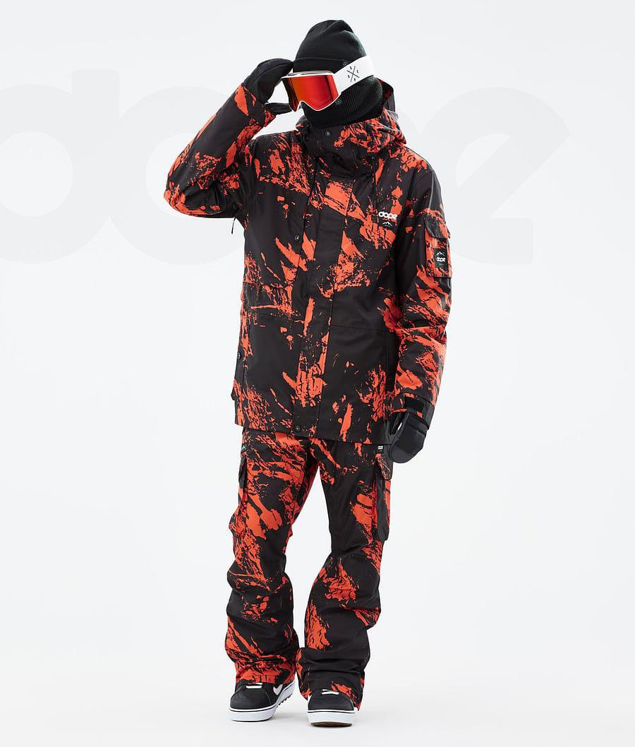 Chaquetas Snowboard Dope Adept Paint Hombre Naranjas | ESXF2733