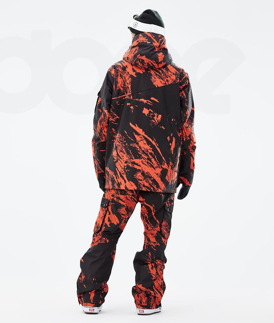 Chaquetas Snowboard Dope Adept Paint Hombre Naranjas | ESXF2733