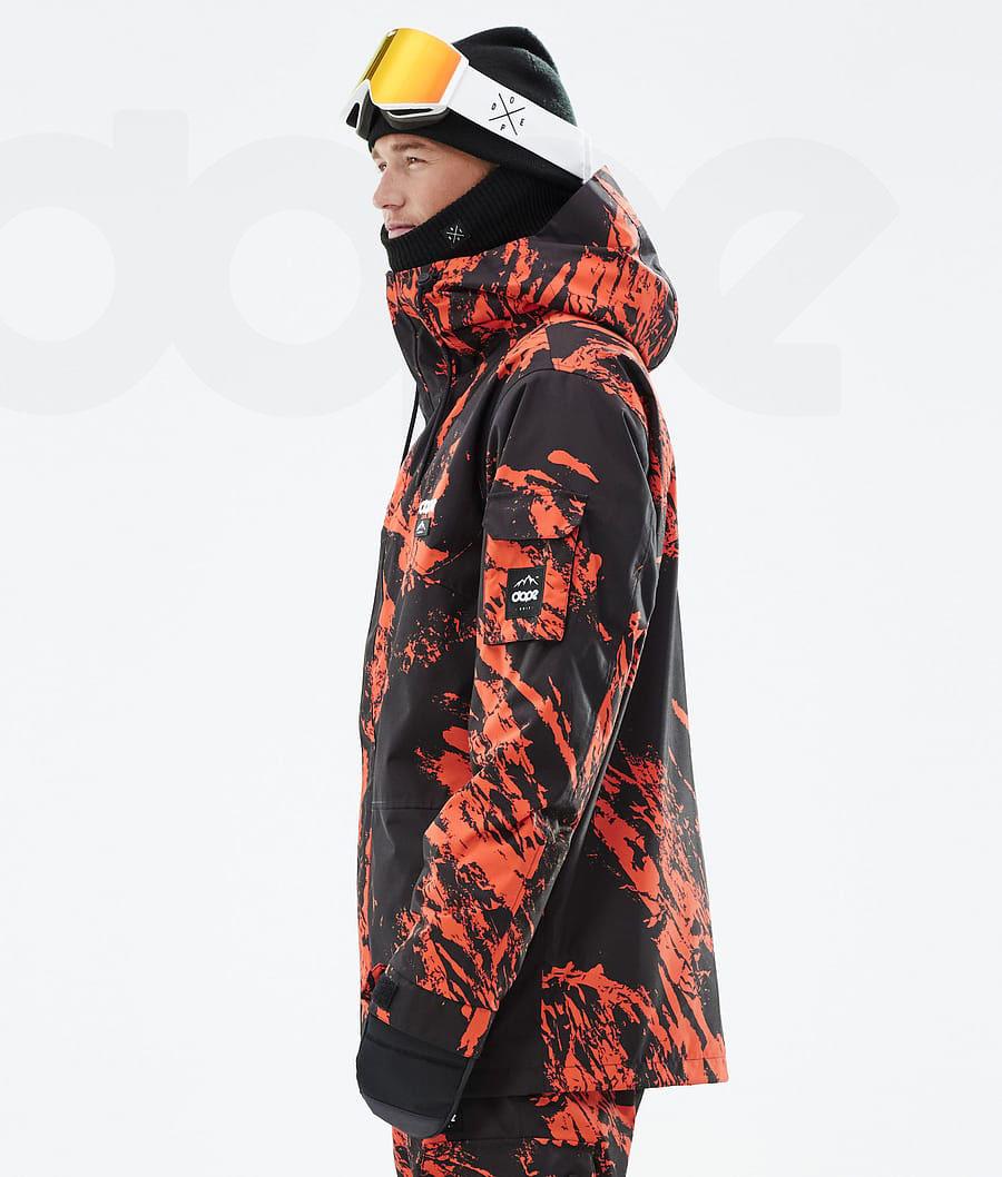 Chaquetas Snowboard Dope Adept Paint Hombre Naranjas | ESXF2733