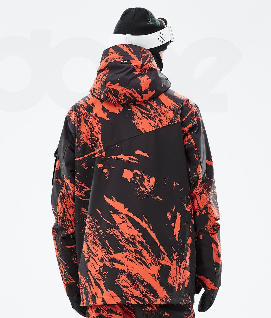 Chaquetas Snowboard Dope Adept Paint Hombre Naranjas | ESXF2733