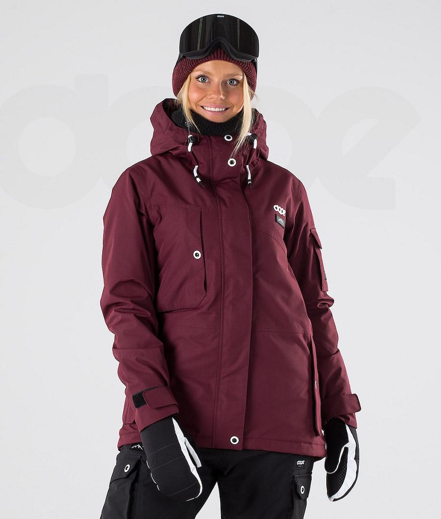 Chaquetas Snowboard Dope Adept W 2019 Mujer Burdeos | ESNB3394