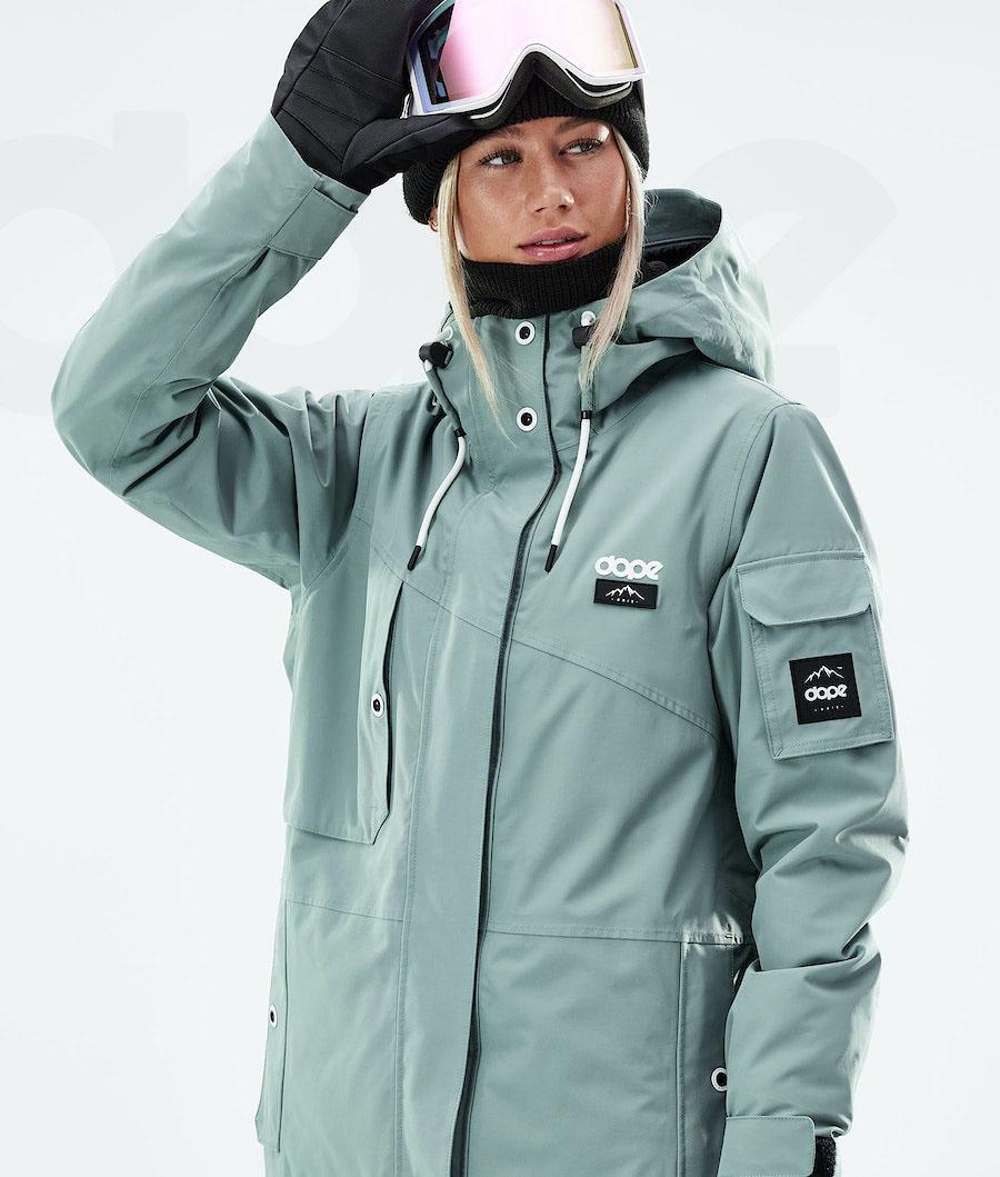 Chaquetas Snowboard Dope Adept W 2021 Mujer Verde | ESLH3400