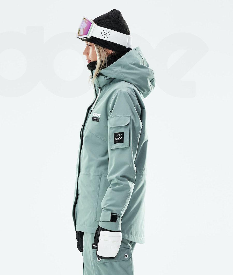 Chaquetas Snowboard Dope Adept W 2021 Mujer Verde | ESLH3400