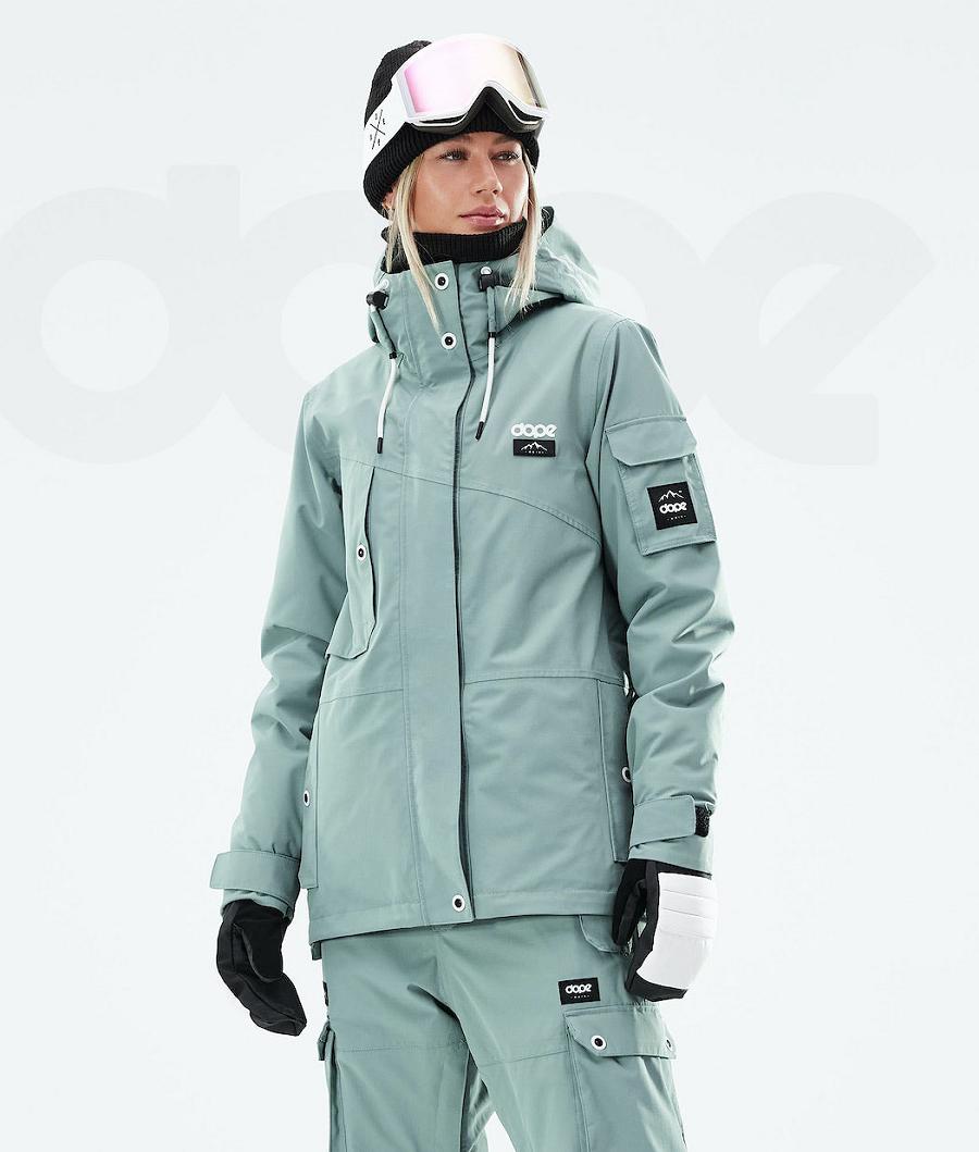 Chaquetas Snowboard Dope Adept W 2021 Mujer Verde | ESLH3400