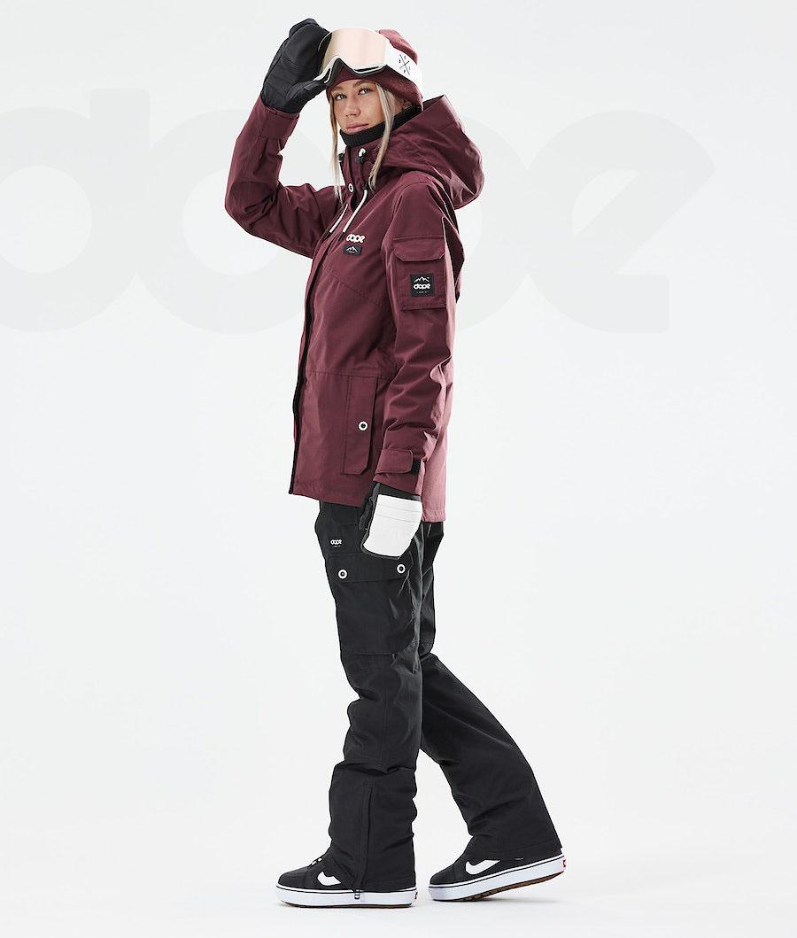 Chaquetas Snowboard Dope Adept W 2021 Mujer Burdeos | ESZG3399